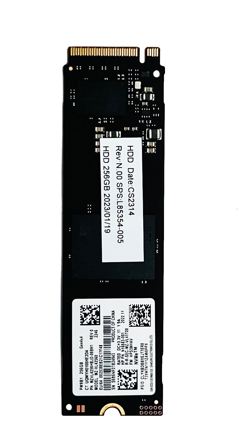 Твердотельный накопитель SSD Samsung MZ-VL42560 PM9B1, интерфейс PCI-E 4.0, 256GB