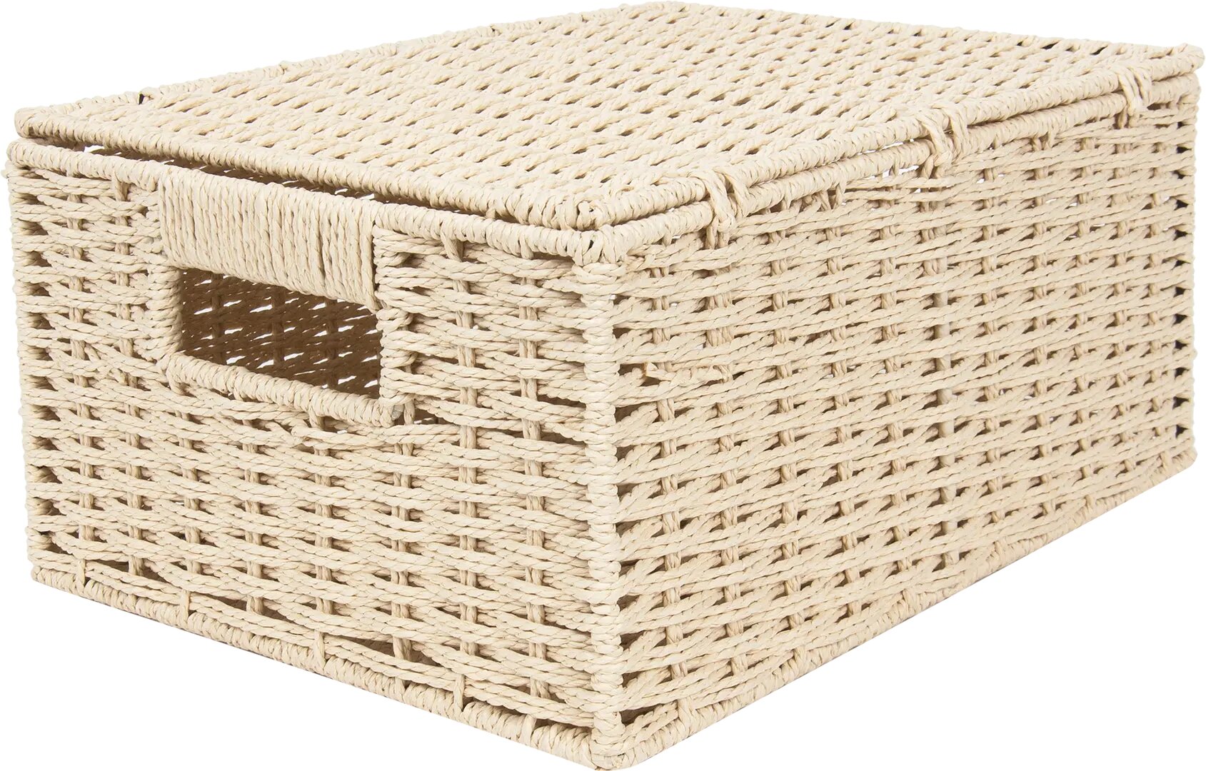 Корзина мягкая с ручками 31x23x15 см 10 л бамбук цвет бежевый