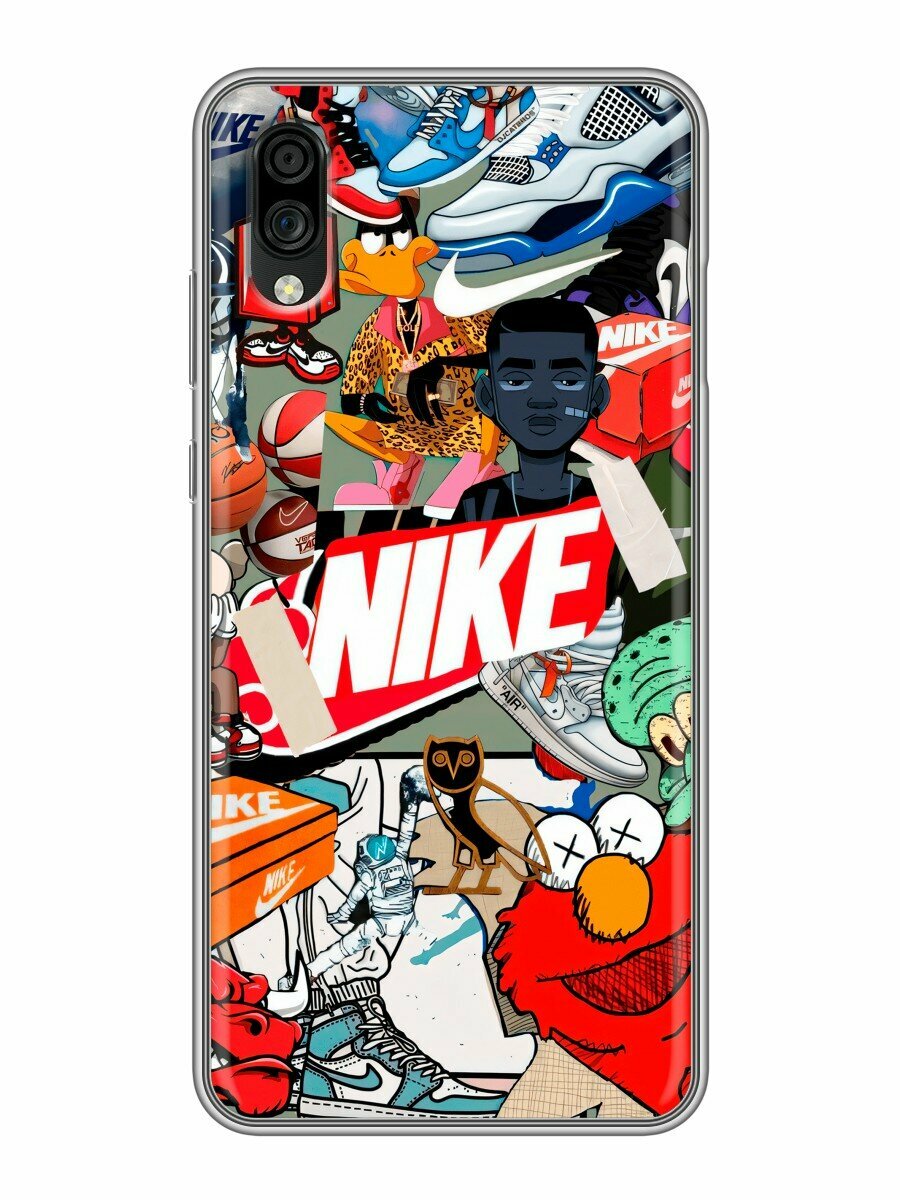 Чехол для ZTE Blade A5 (2020), ZTE Blade A51 lite с принтом Nike Найк (ЗТЕ Блейд А5 2020, ЗТЕ Блейд А51 лайт)