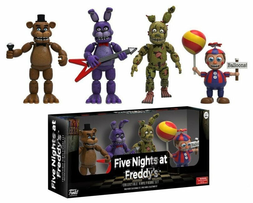 (№2) Набор фигурок Аниматроники фнаф / Пять ночей у Фредди FNAF (4 фигурки по 5 см)