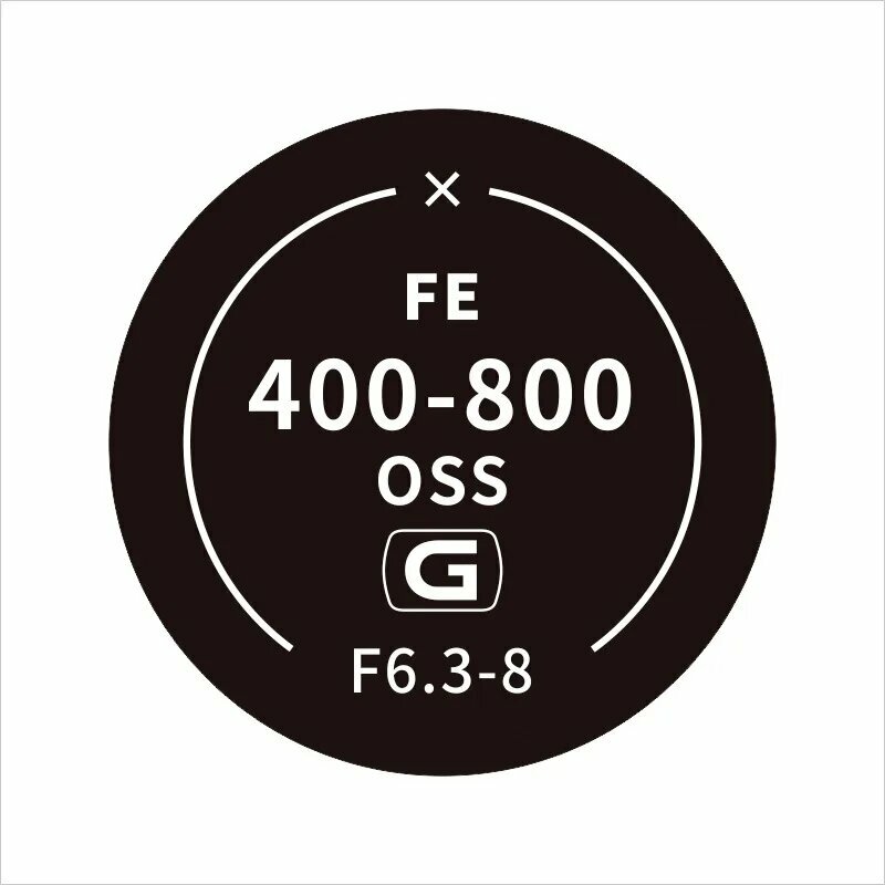 Наклейка на заднюю крышку объектива Sony, виниловая пленка, наклейка 12-24 24-70 20-70 16-35 24-105 24 35 50 55 70-200 85 100 135 200-600, FE 400-800 G, For Sony Rear Lens