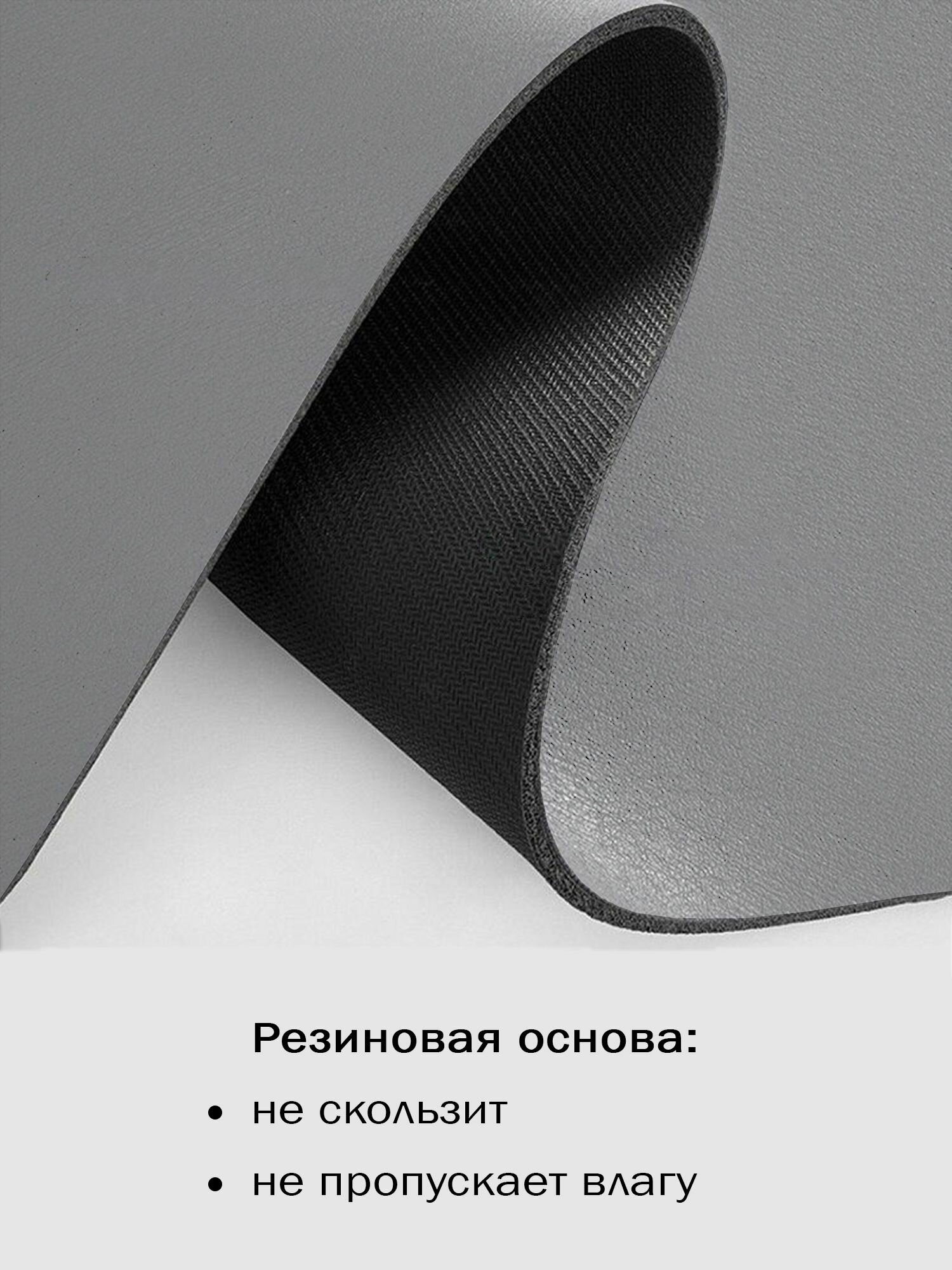 Коврик для сушки посуды диатомитовый 60х50х0,31 см, нано коврик для кухни, влаговпитывающий, быстросохнущий — фото 1