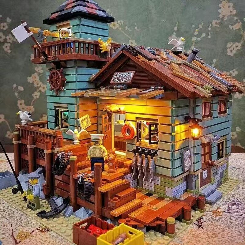 Конструктор "Рыбацкая хижина", 2000 деталей, раритетный, пластик, 6+