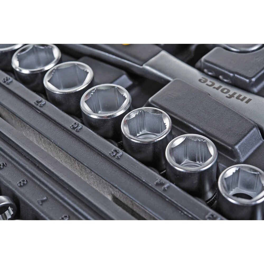 Inforce Набор инструментов 85 предметов 1/2" & 1/4" 06-07-14 — фото 1