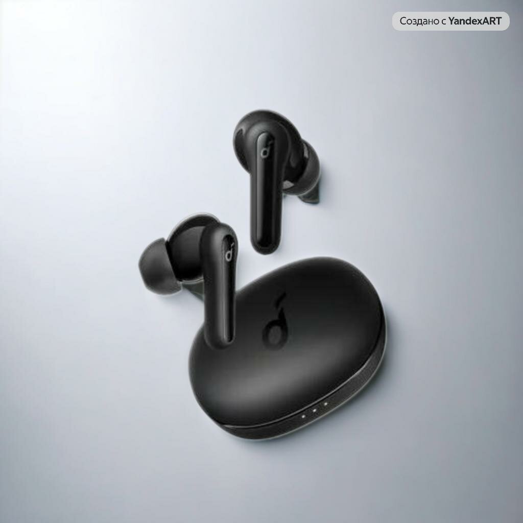 Наушники Soundcore Life P2 Mini, чёрные, Bluetooth 5.0, влагозащита IPX5