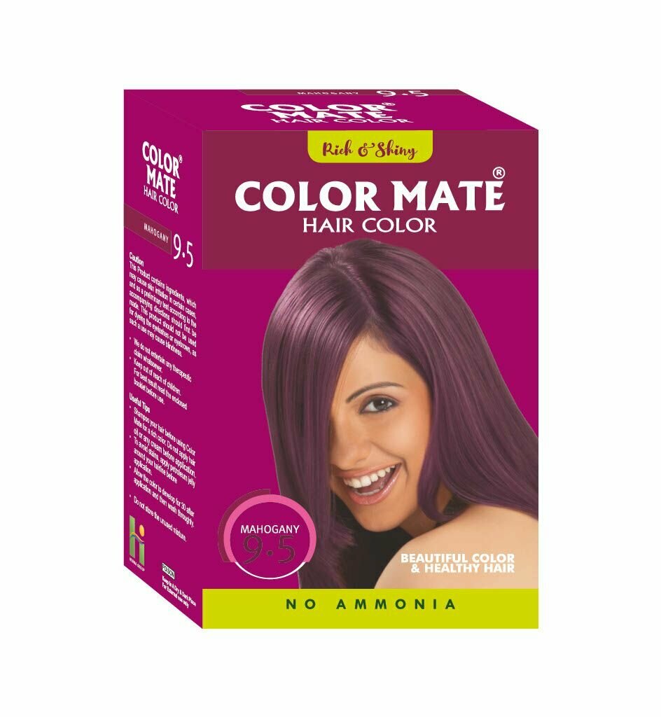 Color Mate Краска Для Волос Цвет Красное Дерево Тон 95 Без Аммиака 5 Шт Х 15г