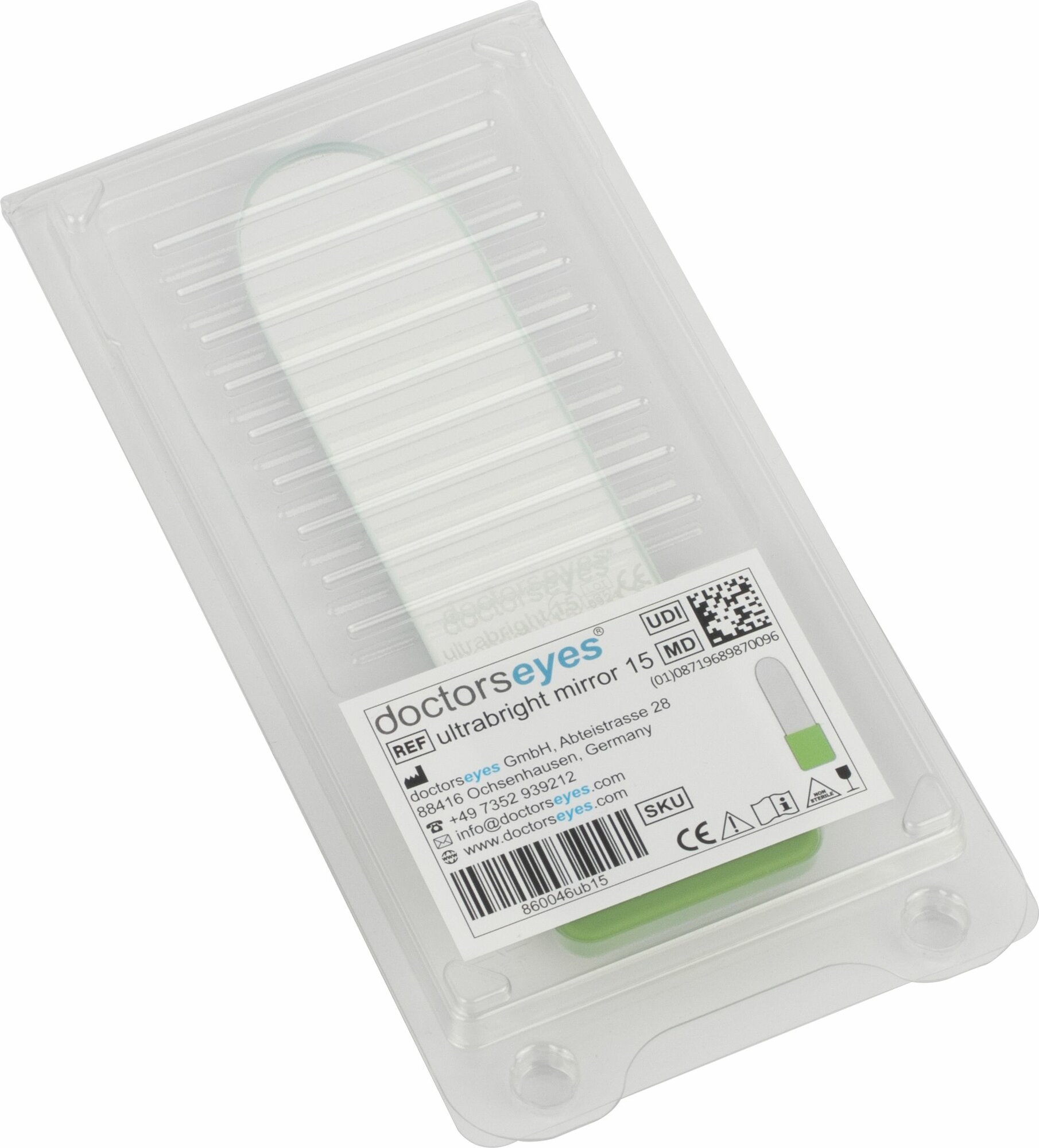 Зеркало для щечной зоны №15 для дентальной фотографии, покрытие Ultrabright, Doctorseyes