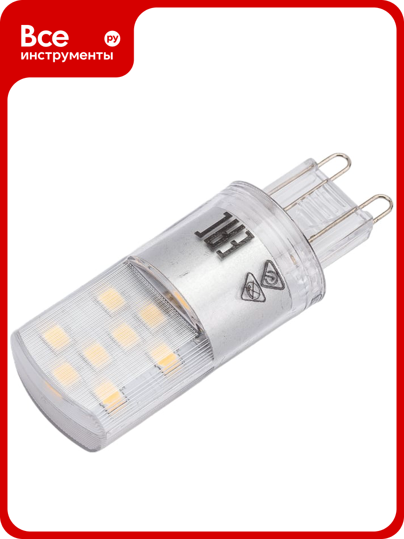 Светодиодная лампа OSRAM LED STAR капсульная 3.5Вт G9 400 Лм 4000 К нейтральный белый свет 4058075315853