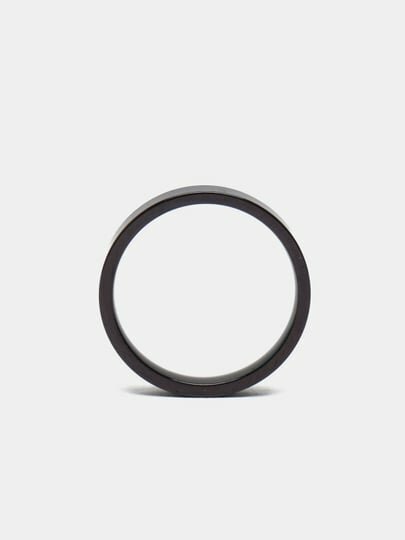 Кольцо обручальное, размер 19, черный — фото 1