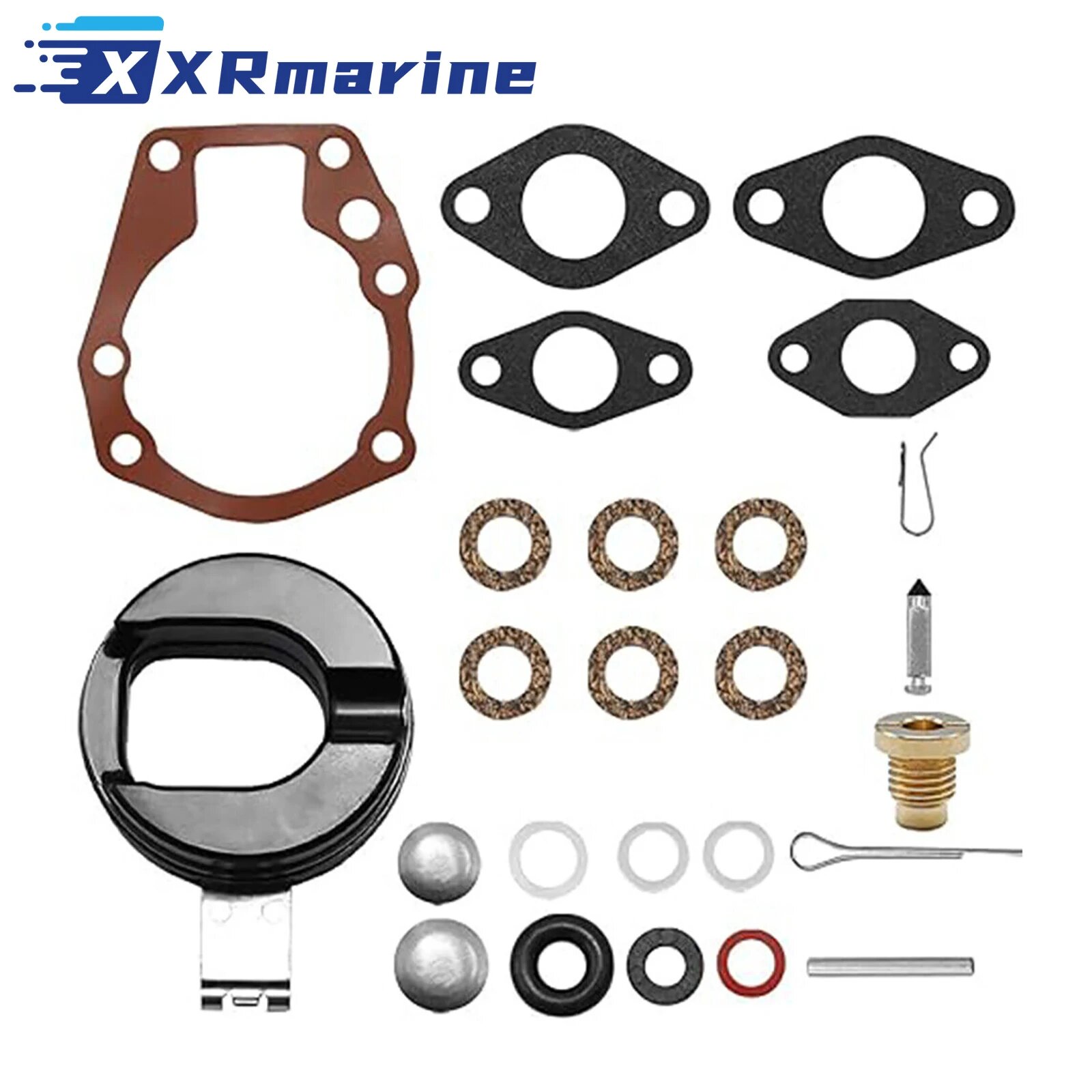 Набор для Ремонта Карбюратора 0439071 для двухтактных двигателей Mac Johnson 15 2 3 5 55 6 75 10 15 18 20 HP 0382045 0382047 18-7043