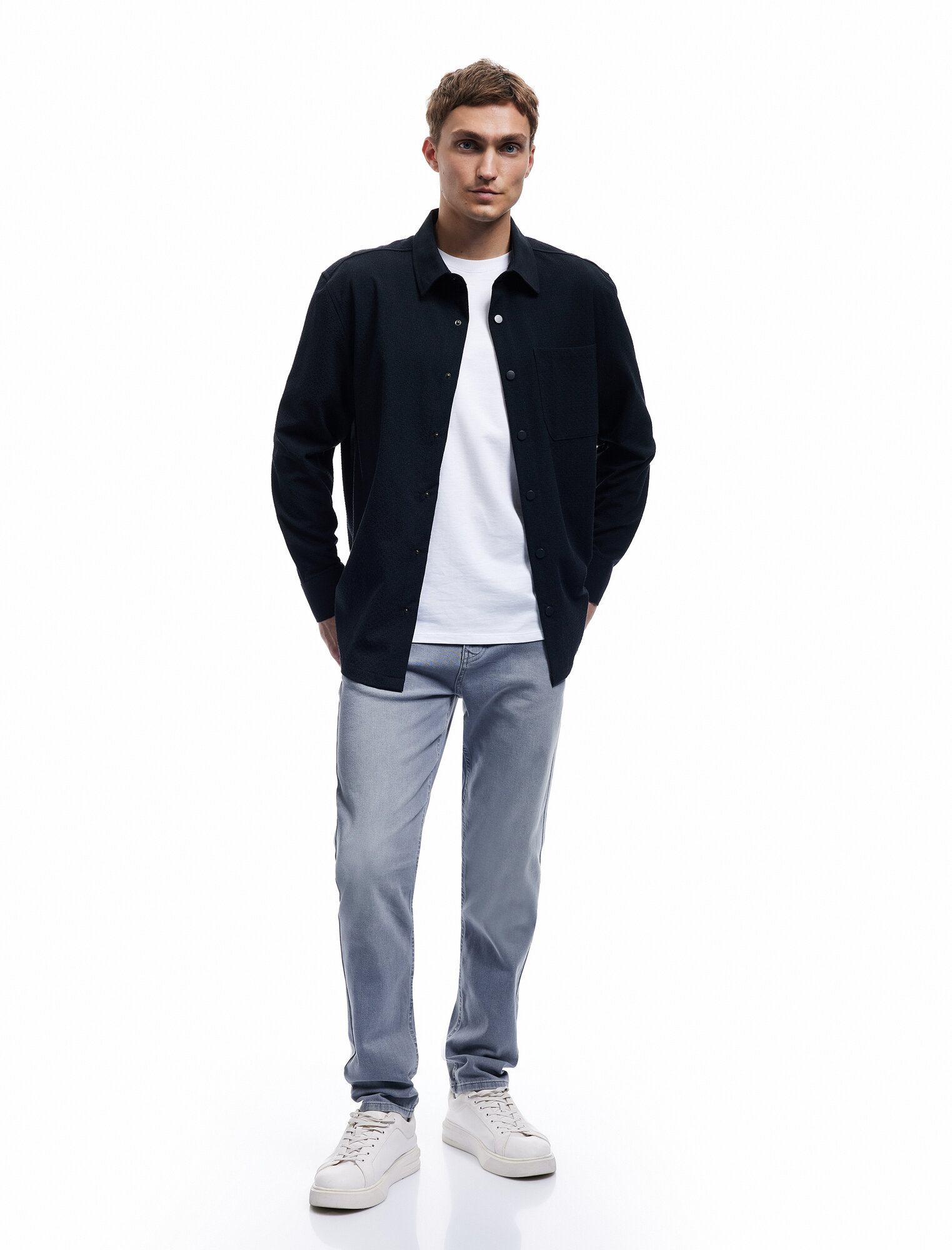 Джинсы KOTON размер W33 L34 (рост 188 см) серый