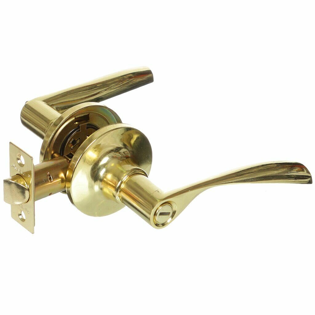 Защелка AVERS 8023-03-G золотистая с фиксатором ЦАМ
