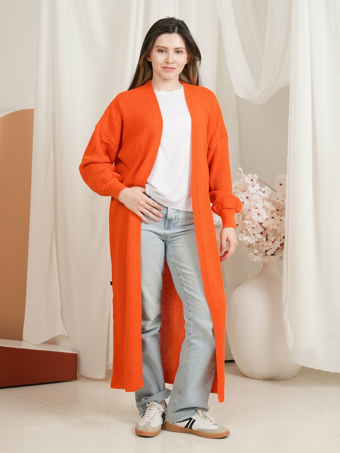 Кардиган Didov TRIKO 2401, размер 44-52/125см, , оранжевый