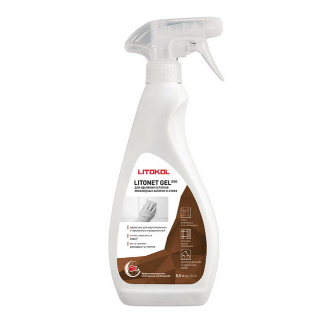 Средство LITOKOL Litonet Gel Evo для удаления затирки 075л арт. LTGEVO/075