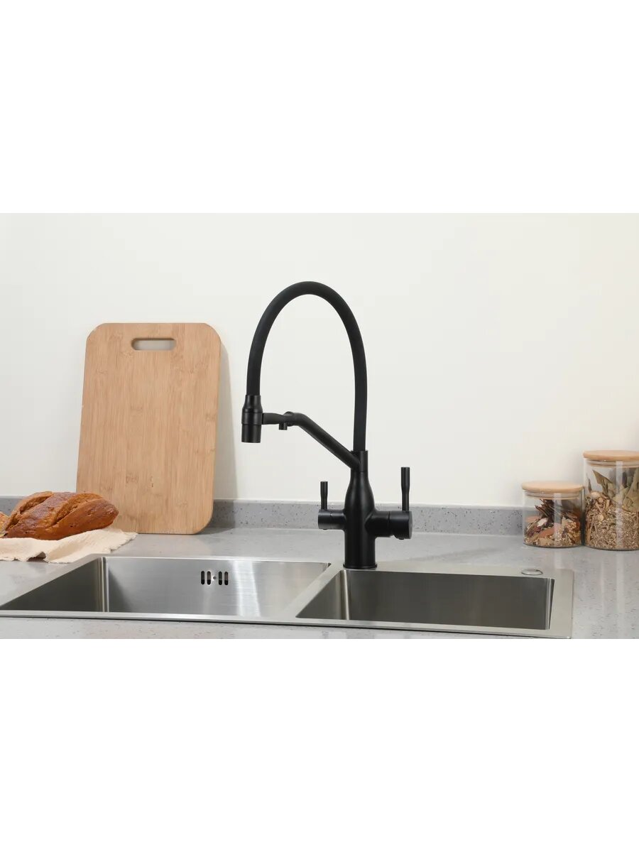 Смеситель для кухни с подключением к фильтру FRAP F4397-6 — фото 1