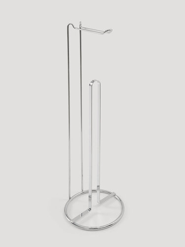 Изображение товара Держатель для туалетной бумаги, 54 см, напольный, металл, серебристый, Method