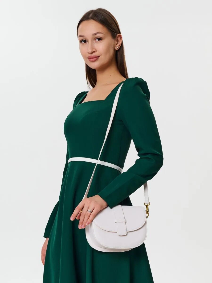 Сумка Daniele Riccardi, фактура матовая, гладкая, белый; — фото 1