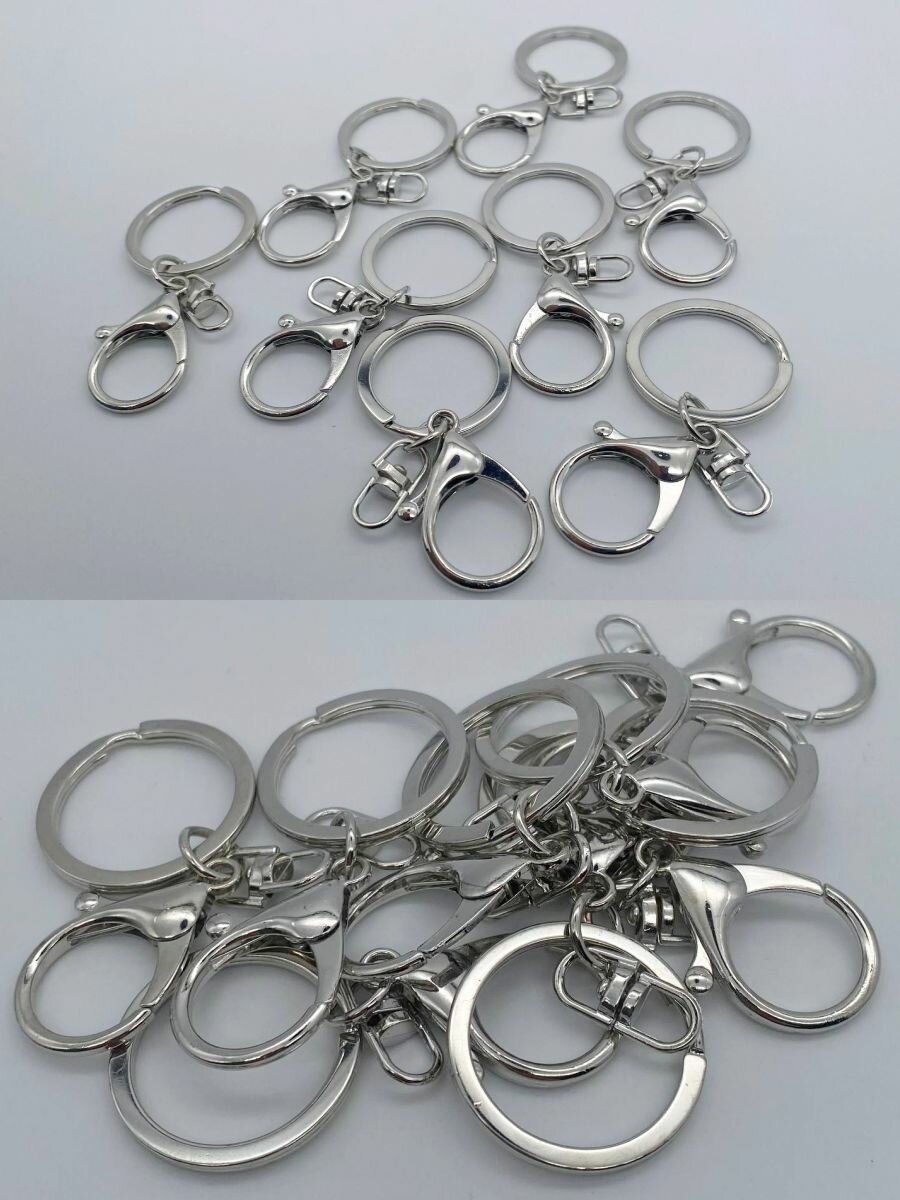 Брелок СолёнТрава, 5 шт., серебристый — фото 1