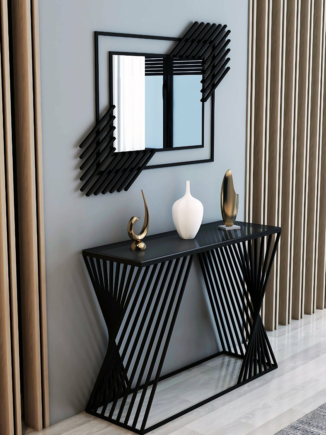 Консоль-столик Modern Mirrors, с зеркалами, современный дизайн