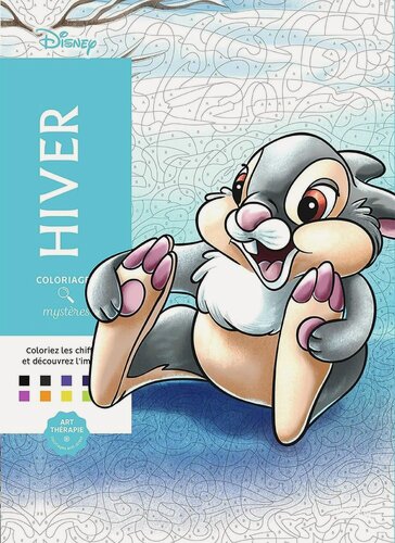 Изображение товара Раскраска по номерам Coloriages mysteres Disney - Hiver, 128стр. - 2016287144