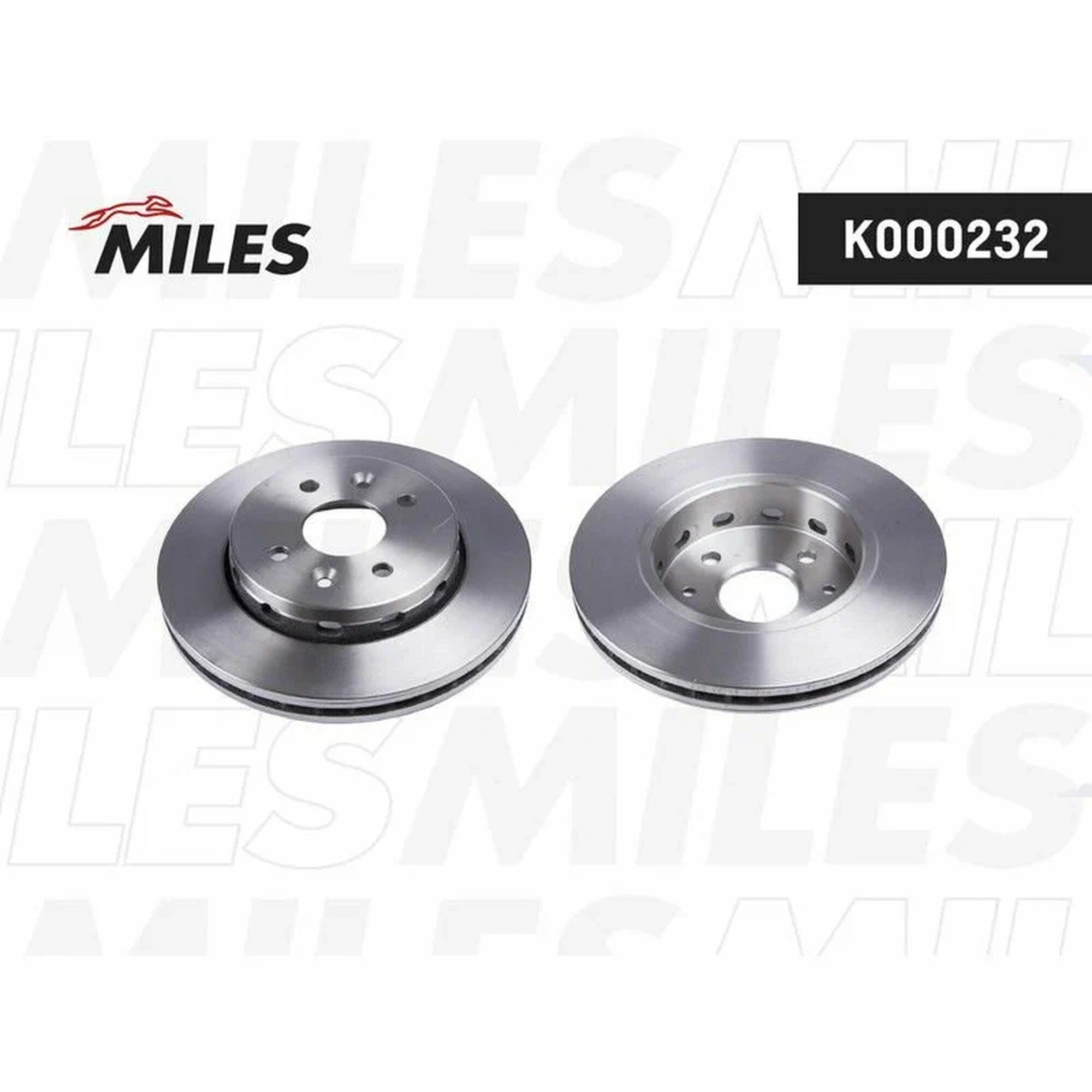 Тормозной диск MILES K000232, для KIA Spectra/Shuma, передний, вентилируемый