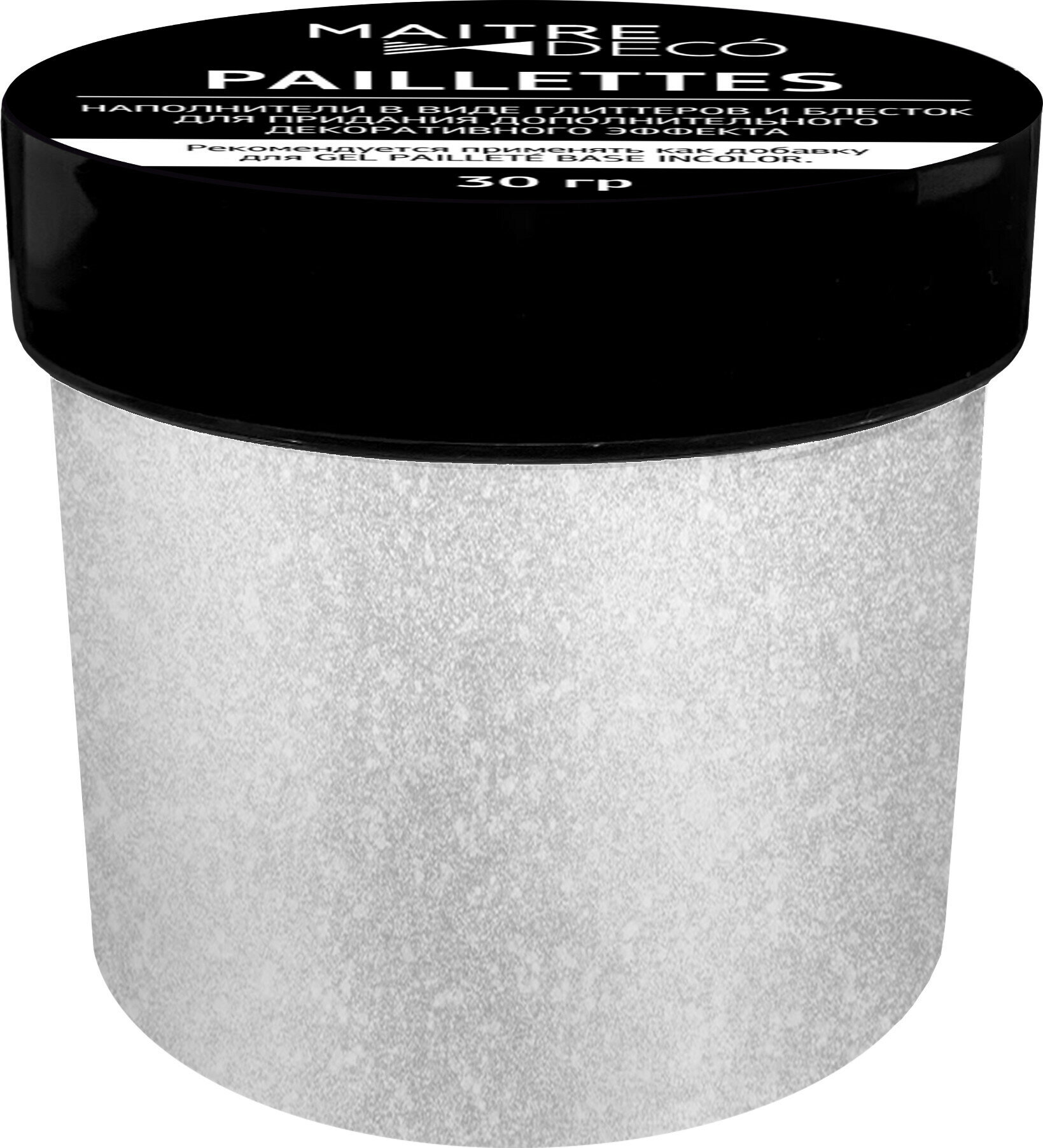 Декоративная добавка Maitre Deco Paillettes Argent цвет серый 30 г