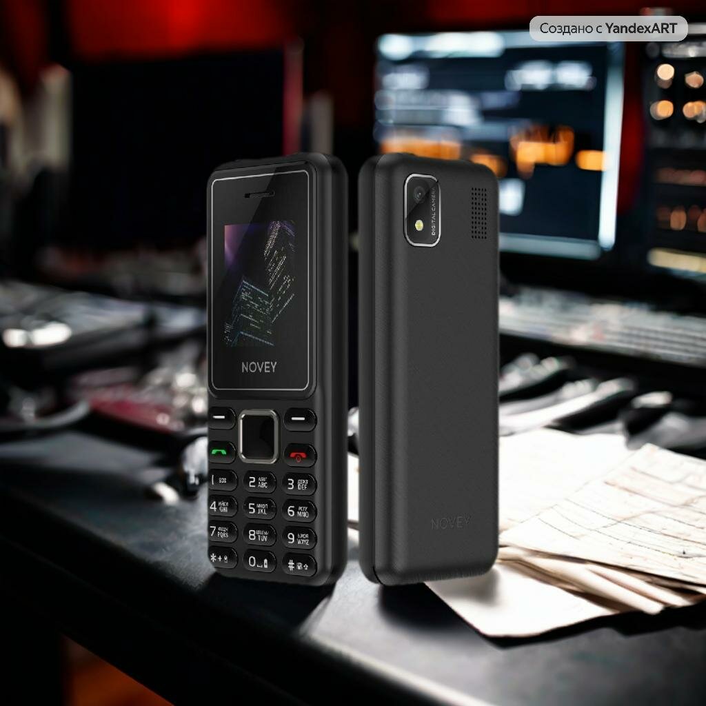 Телефон Novey P20, с двумя SIM-картами, Bluetooth, 1.77", черный