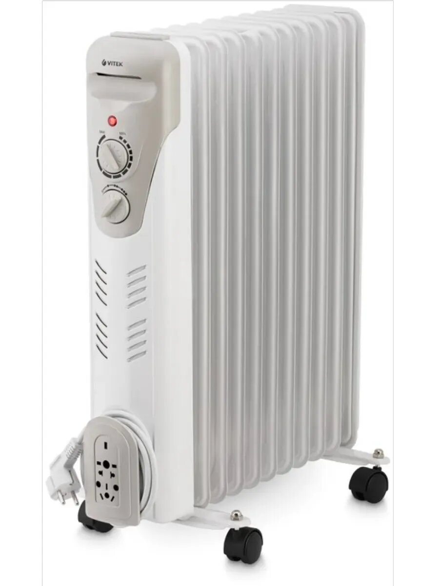 Радиатор масляный Vitek VT-1710 2500Вт 11 секций белый