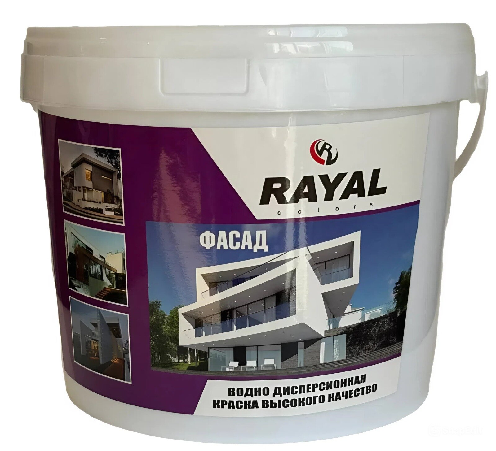 Краска водоэмульсионная, матовая, акриловая, для бетона, дерева, металла, штукатурки