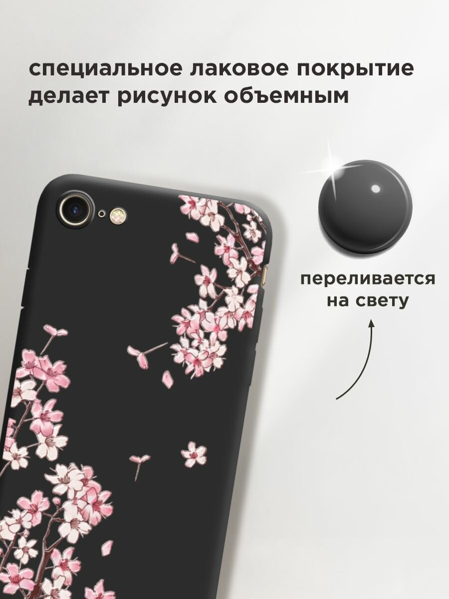 Чехол на Apple iPhone 7/8/SE 2020/SE 2022 / Айфон 7/Айфон 8 с принтом "Ветви сакуры 5" — фото 1