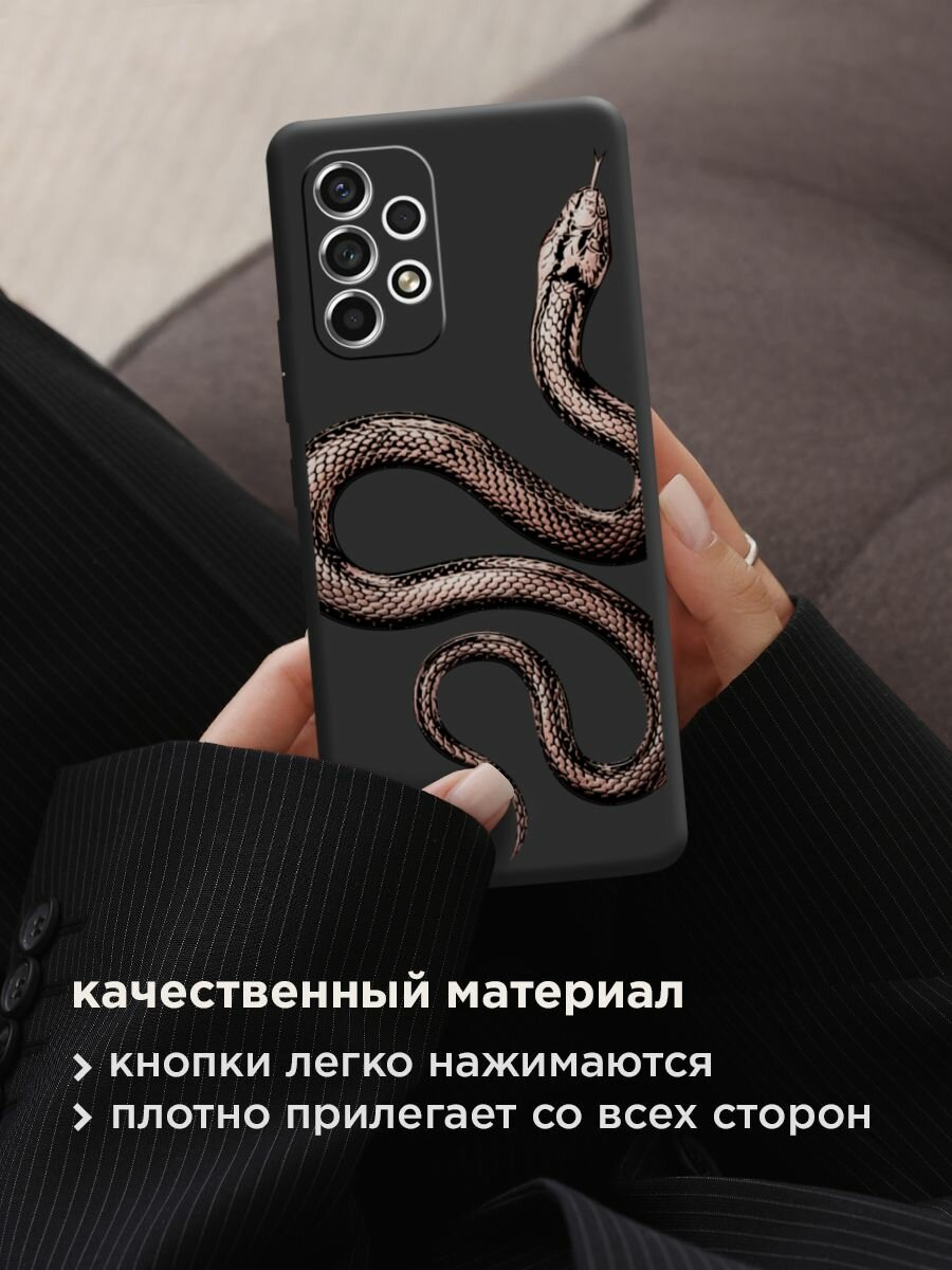 Чехол на Samsung Galaxy A53 5G / Самсунг А53 5G с принтом "Rose snake 2" — фото 1