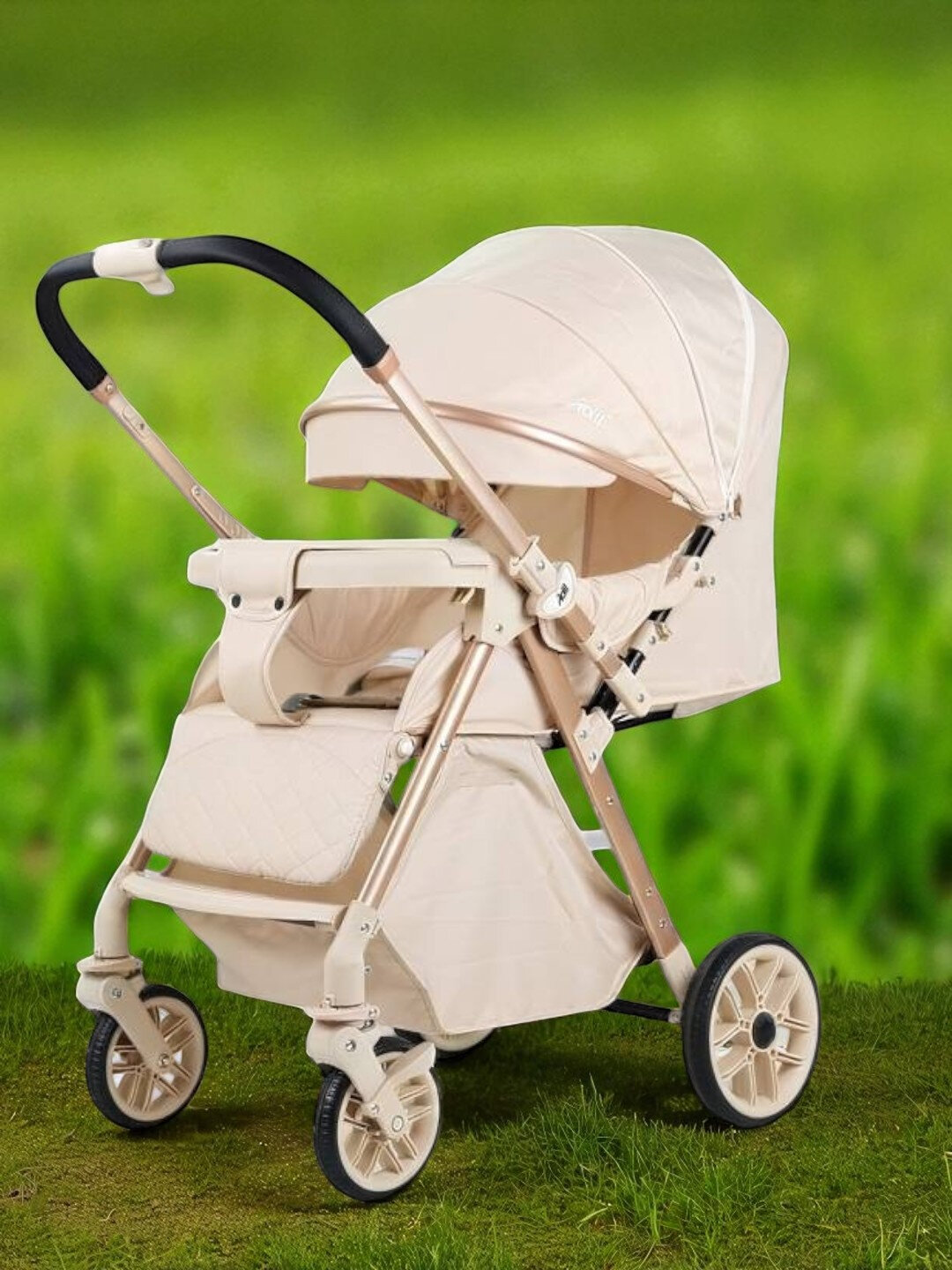 Детская коляска для всех сезонов - Бежевый — фото 1