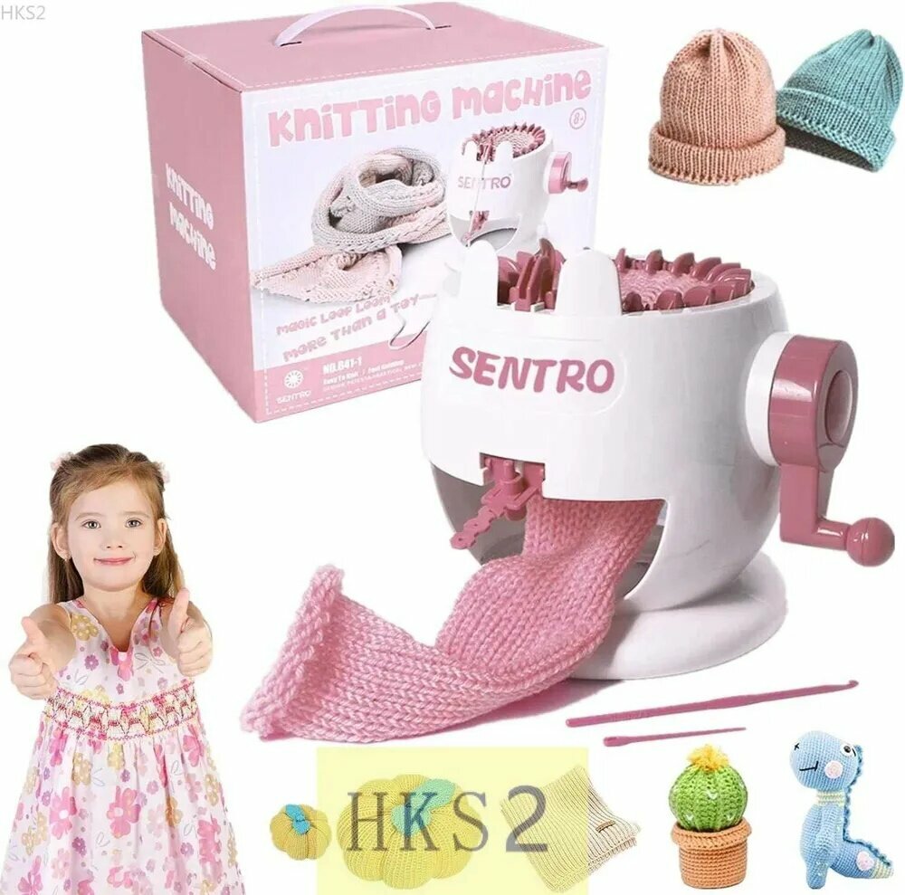 Вязальная машина Centro с 22 иглами подходит для вязания перчаток шарфов своими руками для взрослых и детейHKS2