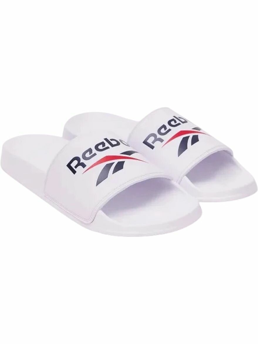 Шлёпанцы Reebok Fulgere Slide, размер 4 US, белый/синий/красный — фото 1
