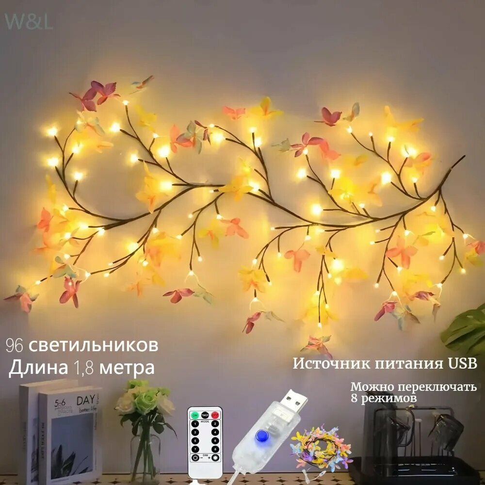 96 Светодиодные декоративные светильники, USB