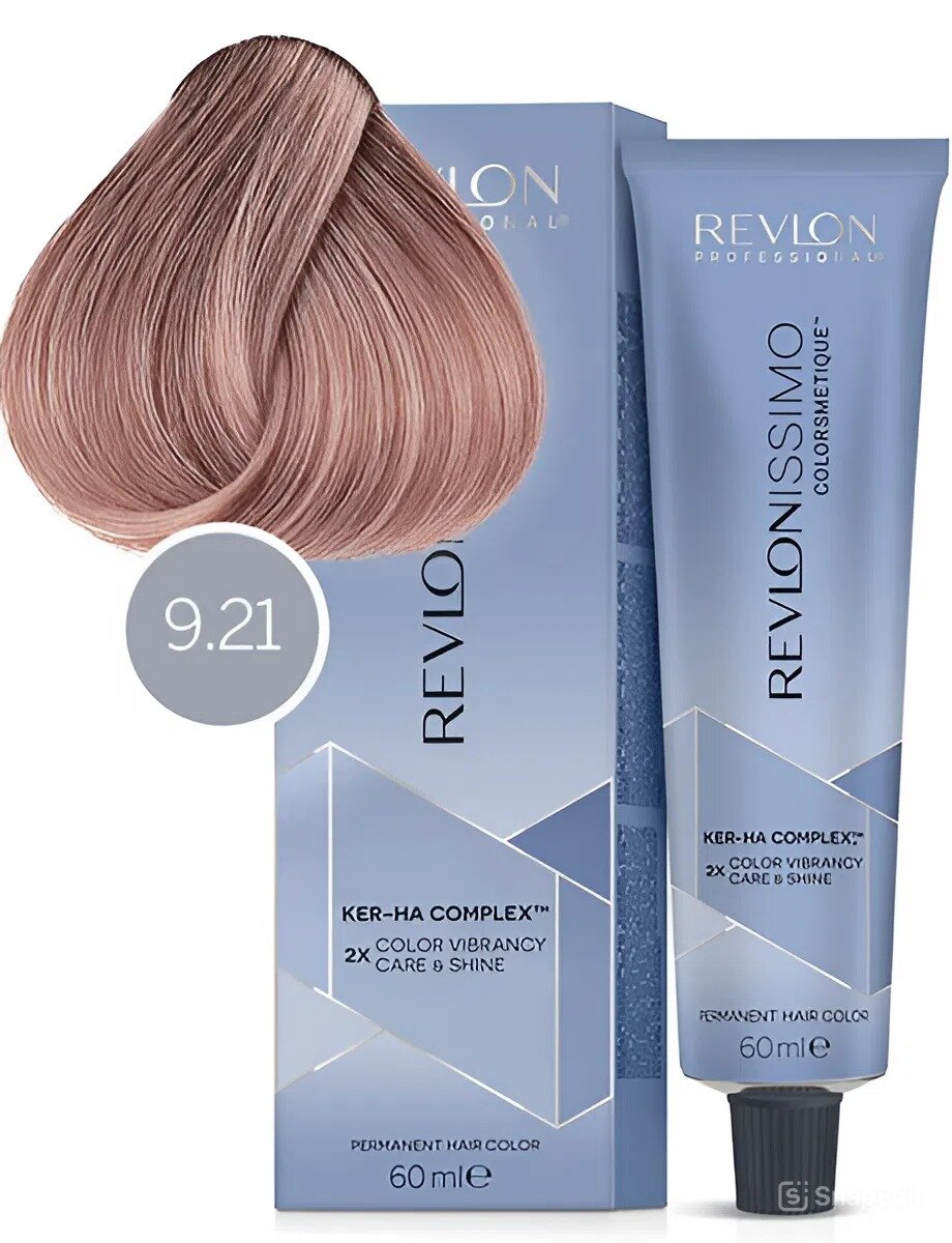 Revlon Краска для волос Revlonissimo № 9,21 Очень светлый блондин переливающийся пепельный, 60 мл — фото 1
