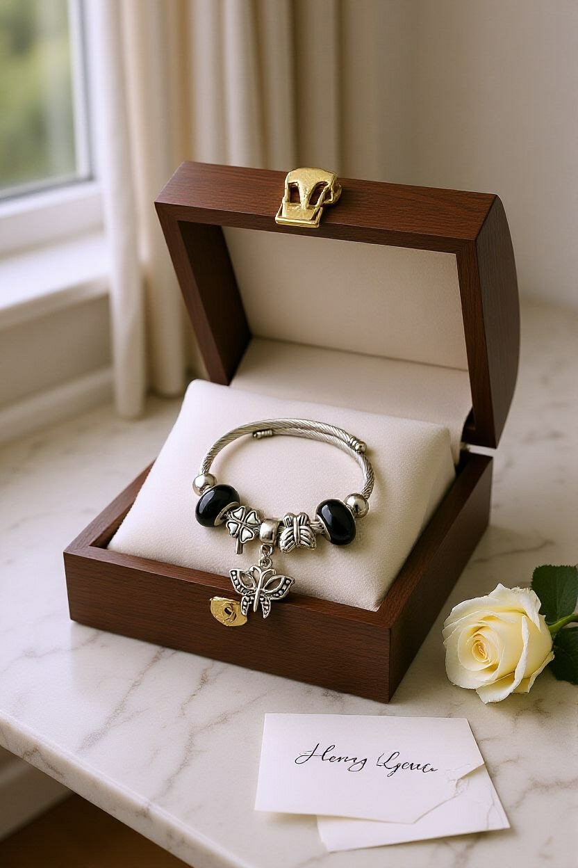 Браслет, 1 шт., размер one size, dark grey — фото 1