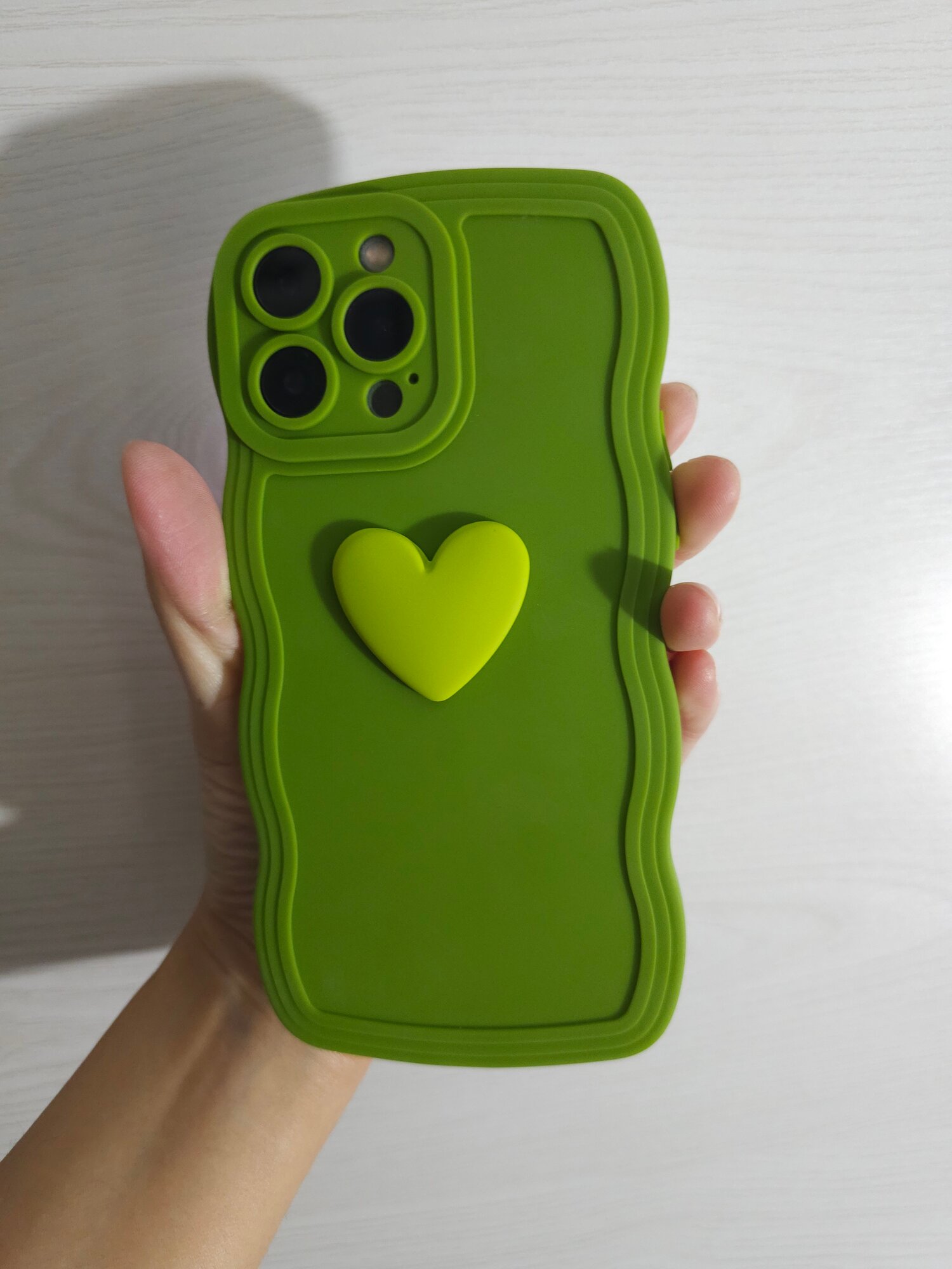 Чехол "Soft Touch", для iPhone 13 Pro Max, силикон, ударопрочный Салатовый