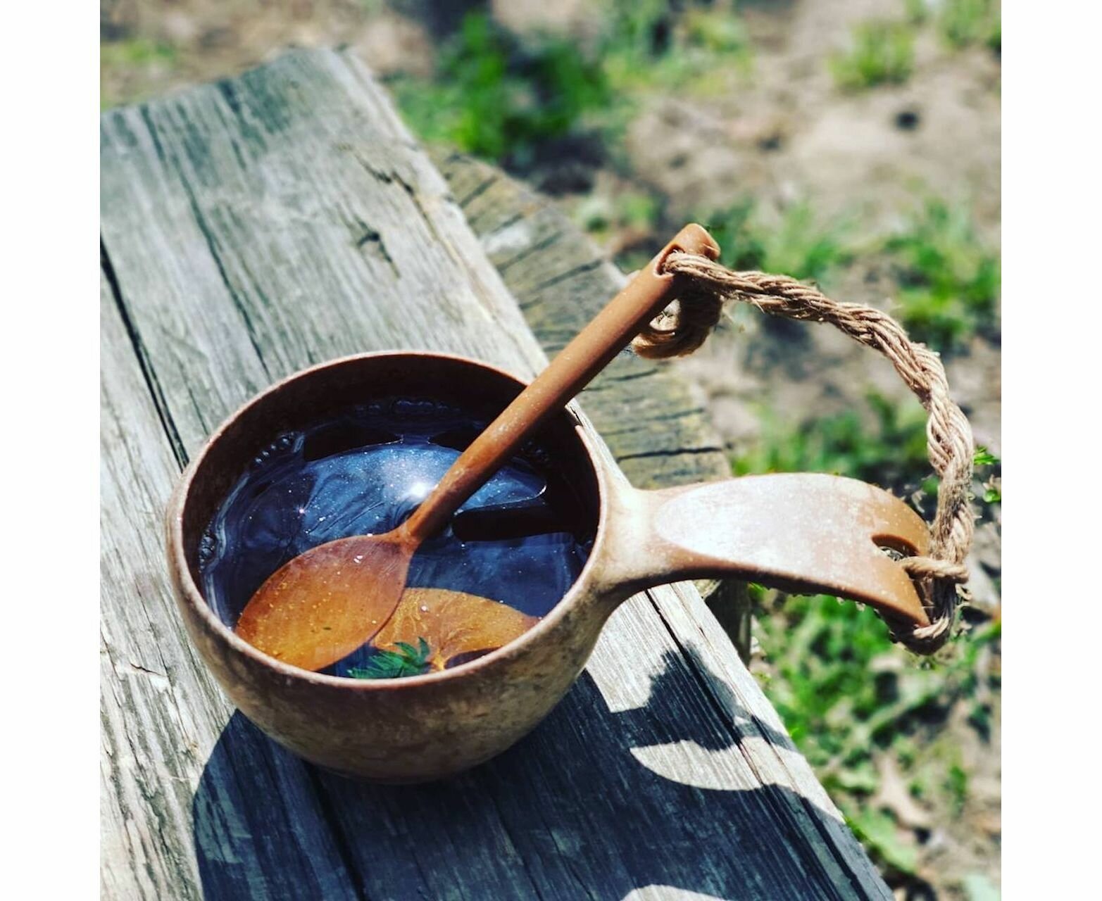 Финская чашка-кукса Kupilka 21 (210 мл.) с чайной ложкой, цвет: коричневый