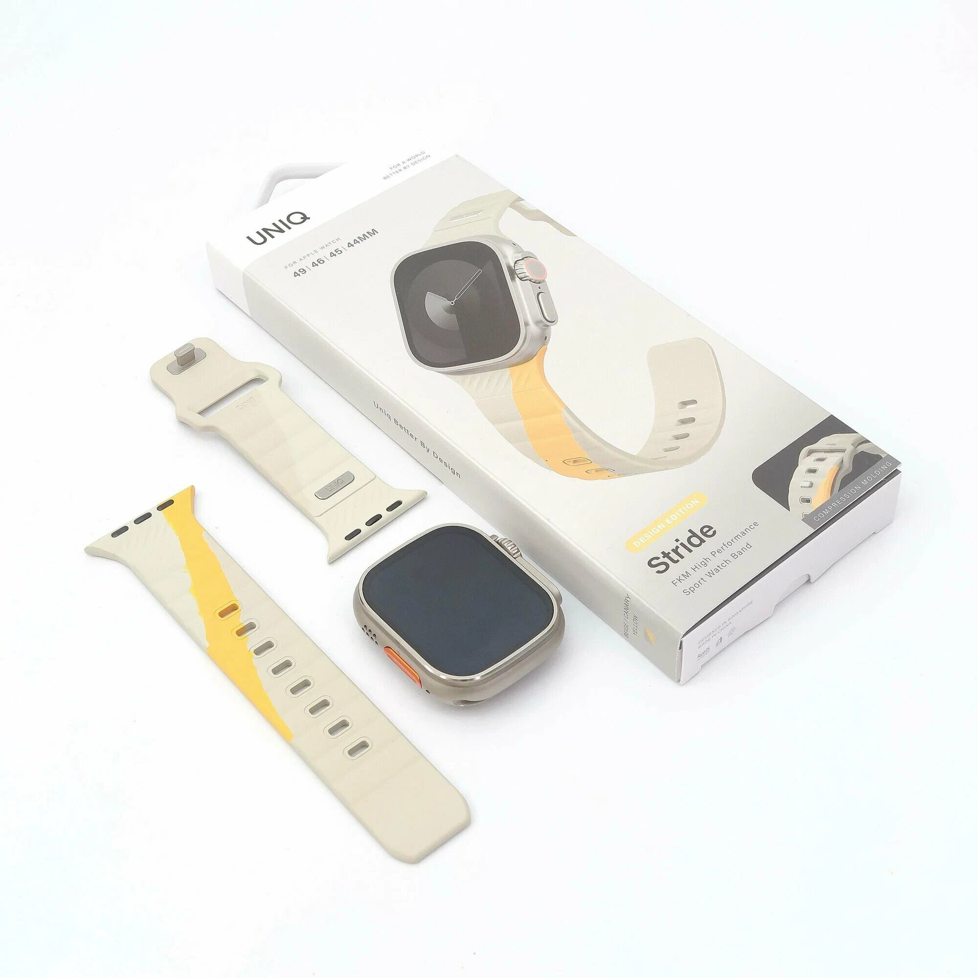 Сменный силиконовый ремешок для Apple Watch 44 и 49 мм, удобный и прочный