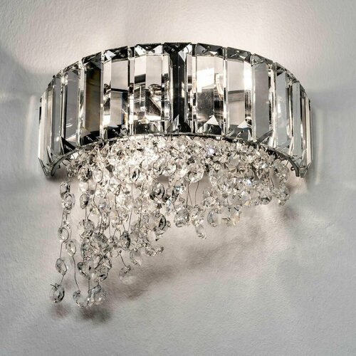 M00NLIGHT Бра настенное Notte Giorno Кристалл Прозрачный хром 18630₽