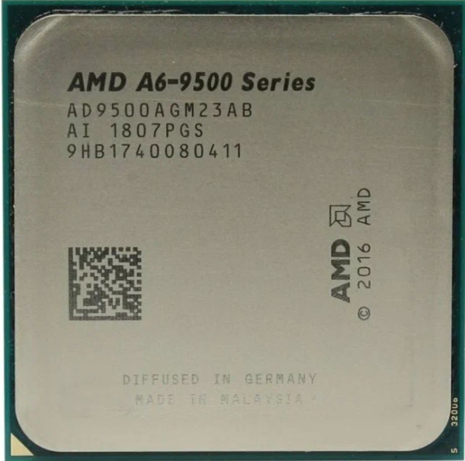 Процессор AMD A6-9500 AM4, 2 x 3500 МГц, OEM