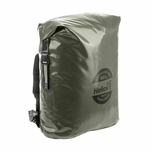 Герморюкзак Helios 60 л (ПВХ, хаки/черный) (HS-GR-60-HB)