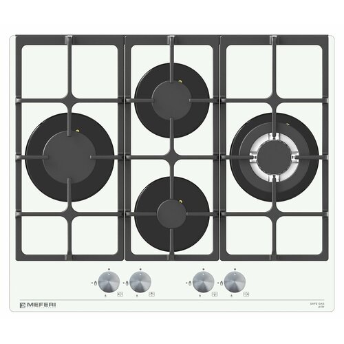 Газовая варочная панель MEFERI MGH604WH GLASS ULTRA 21389₽