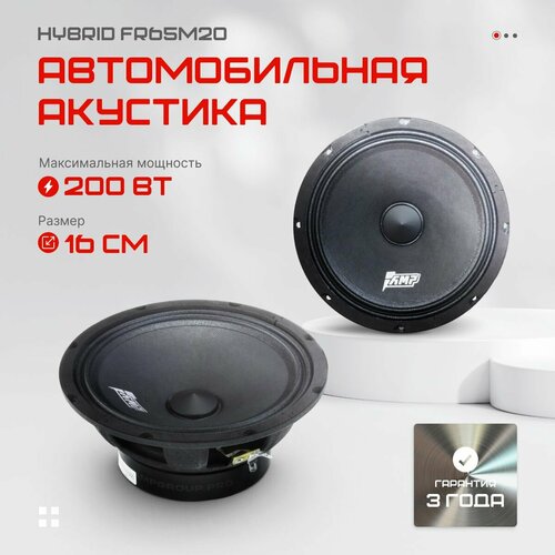 Автомобильные эстрадные динамики AMP Hybrid FR65M20 2 шт 6154₽