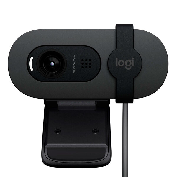 Веб-камера Logitech "Brio 100", FHD, автоматическая фокусировка, встроенный микрофон