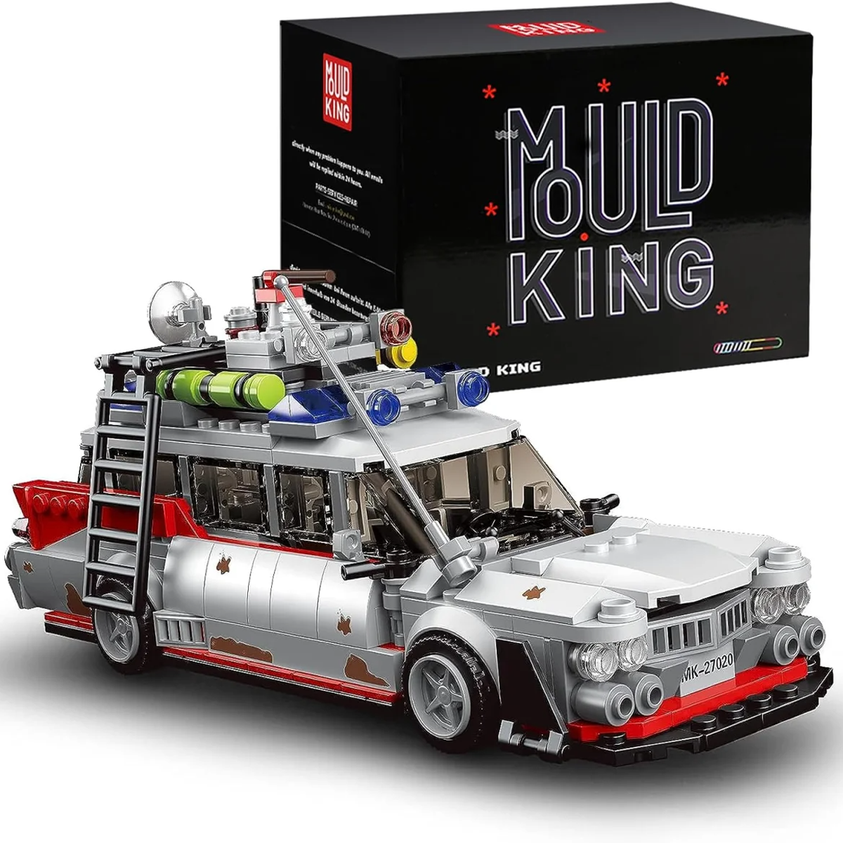 Конструктор Mould King 10021 Мини-модель Ecto-1 Охотники за привидениями,603деталей