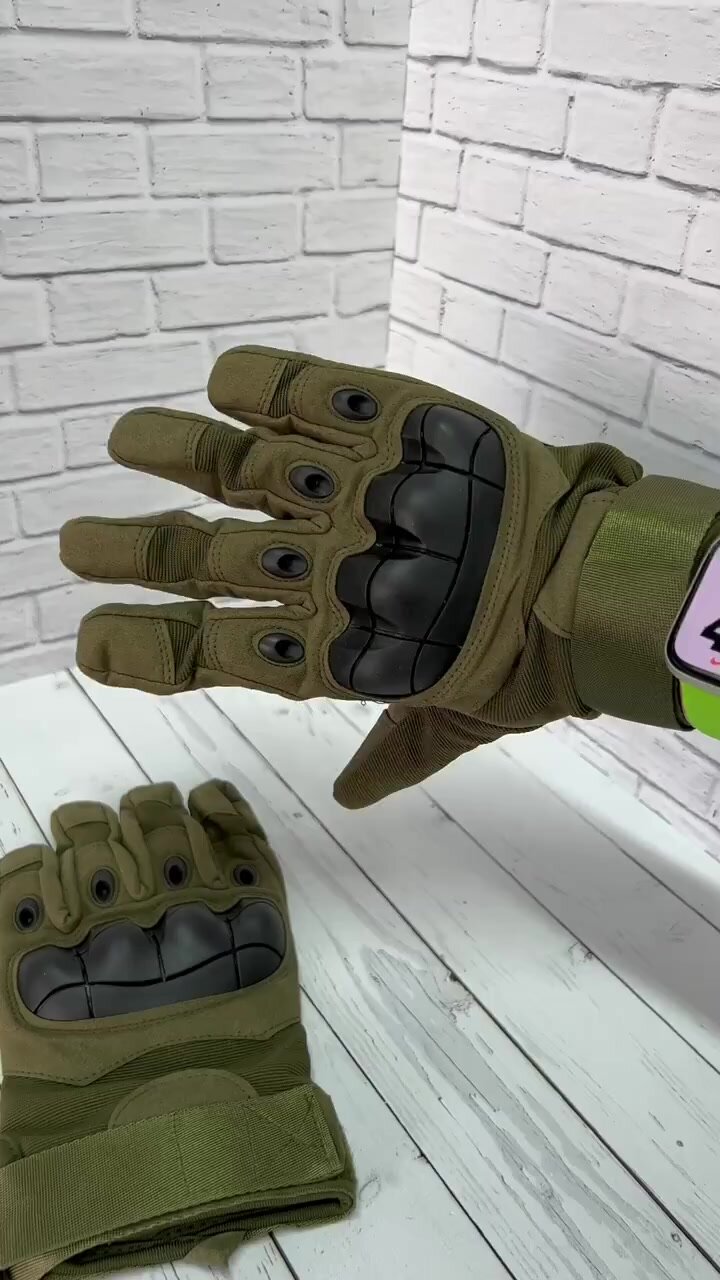 Тактические перчатки Outdoor Tactics олива — фото 1