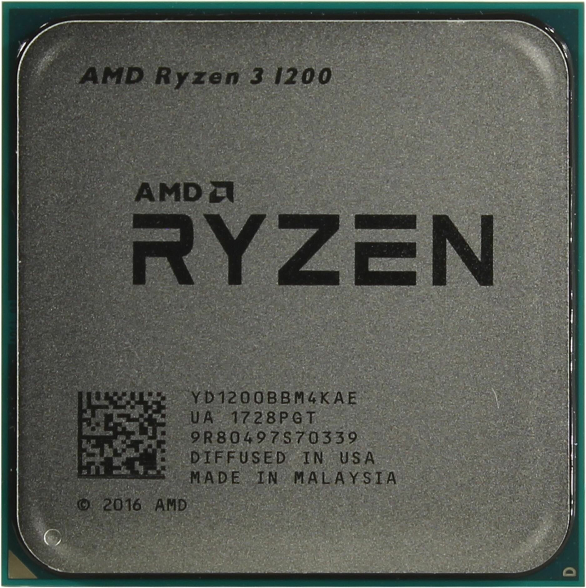 Процессор AMD Ryzen 3 1200 AM4 (YD1200BBM4KAE) (3.1GHz) OEM