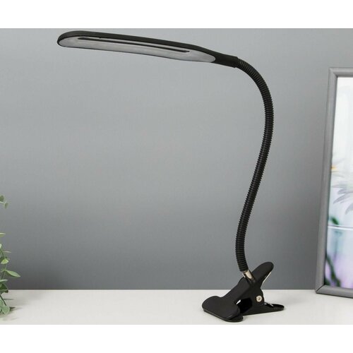 Светильник настольный на прищепке Офисный черный 24LED USB 11x75x605 см 1100₽